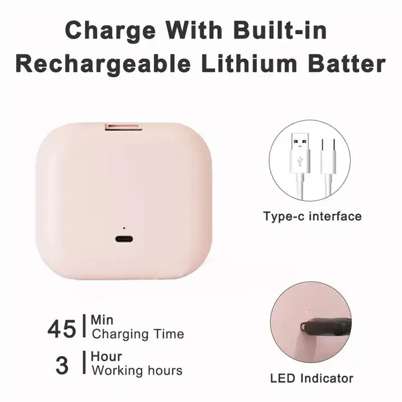 Portable Compact Folding Cosmetic Mirror with LED Lights and 2X Magnification for Travel