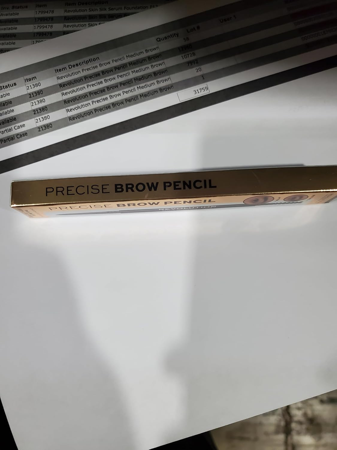 Makeup Revolution, Precise Brow Pencil, Lápiz De Cejas De Doble Punta Y Pincel En Espiral, Punta Fina, Marrón Medio, 9G