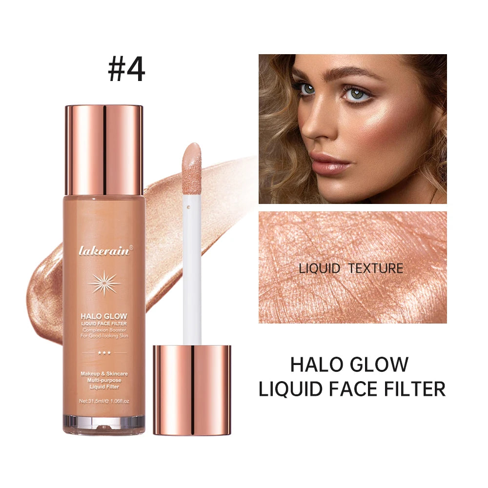 8 Colors Face Contouring Brighten Body Bronzer Glitter Liquid Highlight Makeup Clavicle Brightening Sexy Body Legs Highlighter