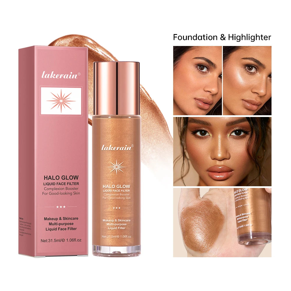 8 Colors Face Contouring Brighten Body Bronzer Glitter Liquid Highlight Makeup Clavicle Brightening Sexy Body Legs Highlighter
