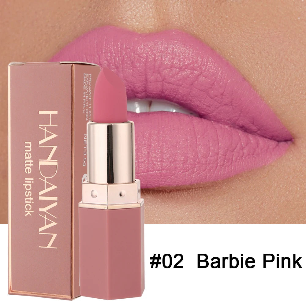 6-Color Matte Lipstick , Non-Fading, Non-Stick Cup Long-Lasting Velvet Finish, Smooth Matte Lip Color Waterproof Smudge-Proof