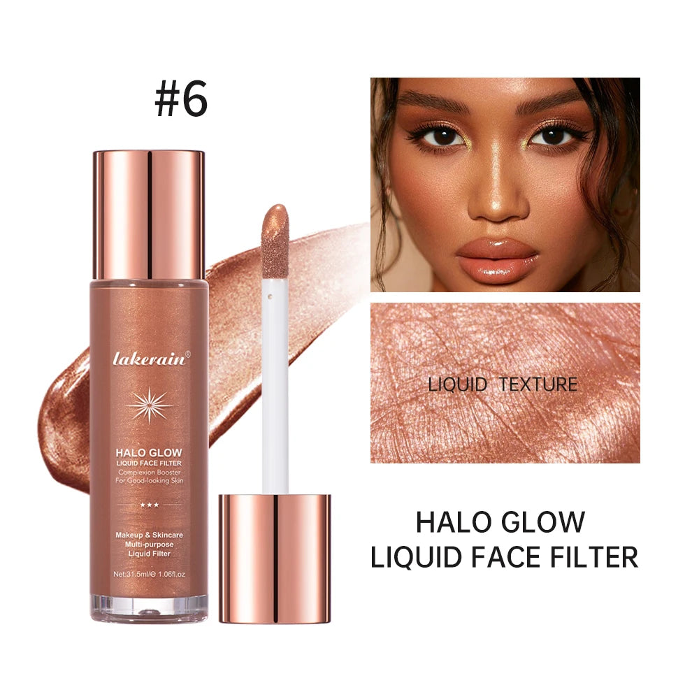 8 Colors Face Contouring Brighten Body Bronzer Glitter Liquid Highlight Makeup Clavicle Brightening Sexy Body Legs Highlighter