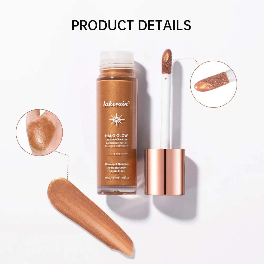 8 Colors Face Contouring Brighten Body Bronzer Glitter Liquid Highlight Makeup Clavicle Brightening Sexy Body Legs Highlighter