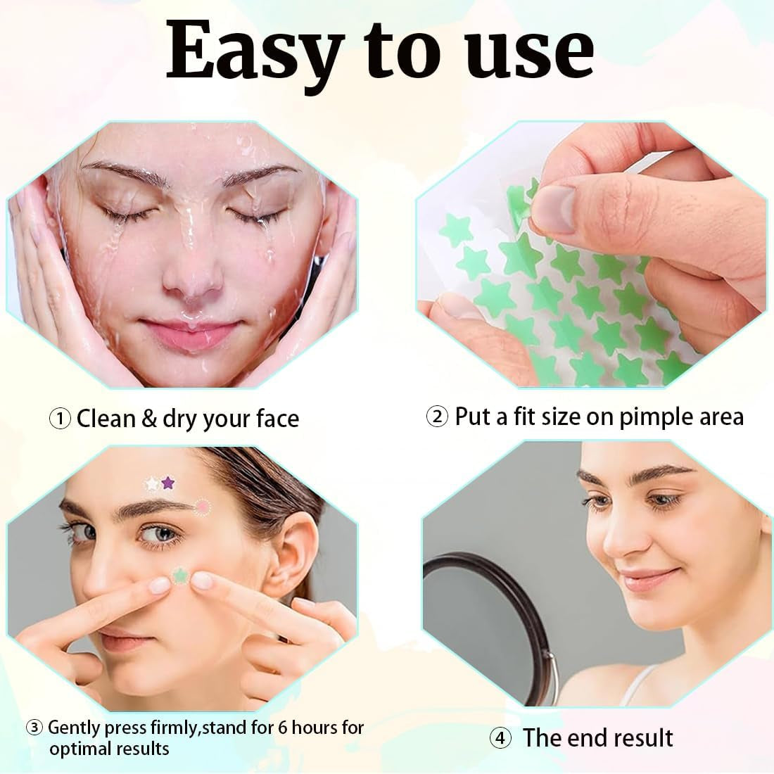 357 PCS Pimple Patches, Parches Acne Pimple Patches Aceite De Árbol De Té Y Ácido Salicílico Parches Granos Acne Invisibles Y De Absorción Impermeable Pueden Deshacerse Acné Rápidamente